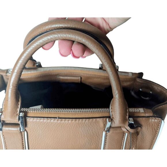 MICHAEL KORS Audrey Brown Leather Satchel - Picture 7 of 11